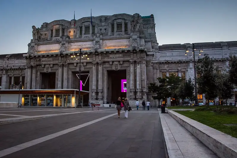 Milan Centrale train station from outside