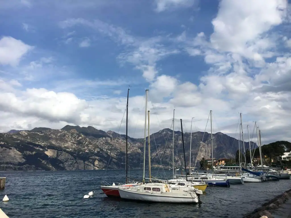 Boats on the shores of Malcesine, Lake Garda