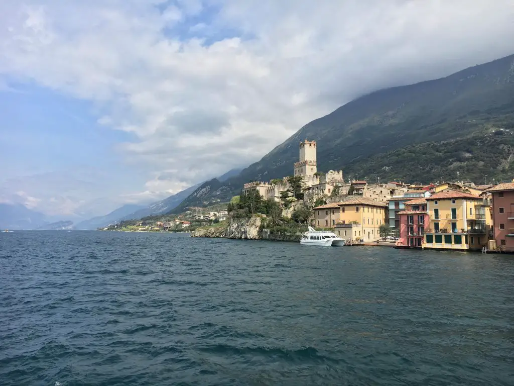 View of Malcesine from Malcesine - Limone ferry