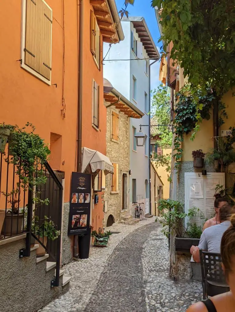 Cobbled street in Malcesine, Lake Garda